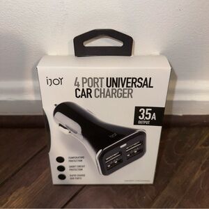 iJoy Black 4-Port Car Charger